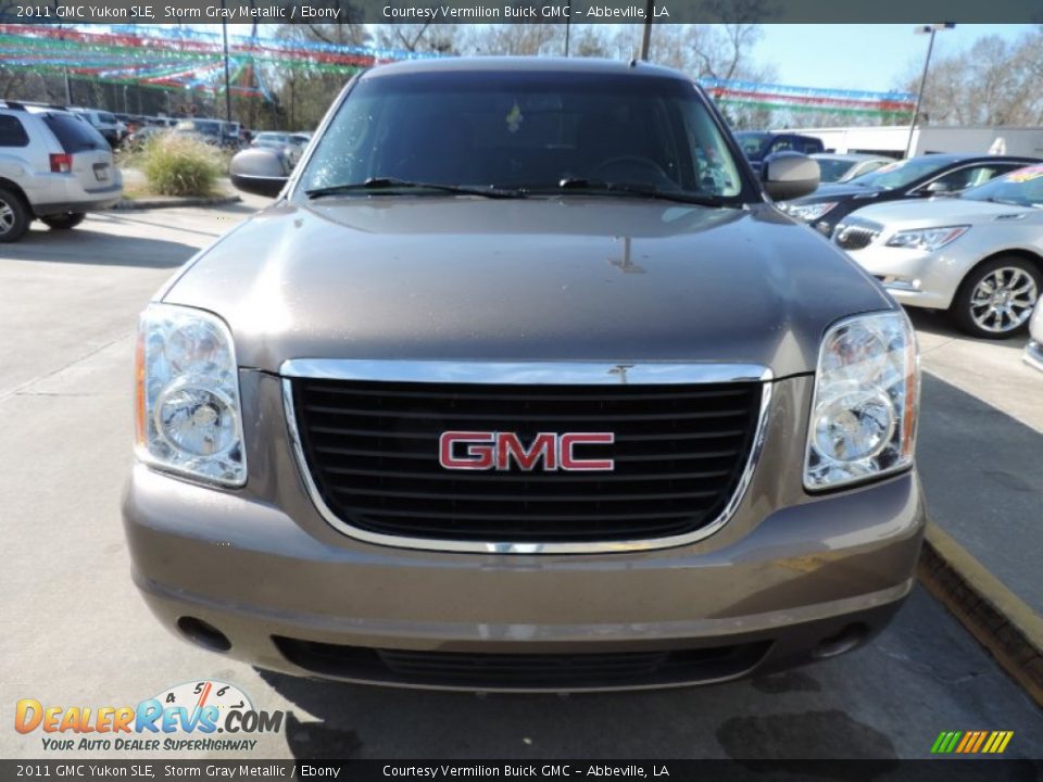2011 GMC Yukon SLE Storm Gray Metallic / Ebony Photo #2