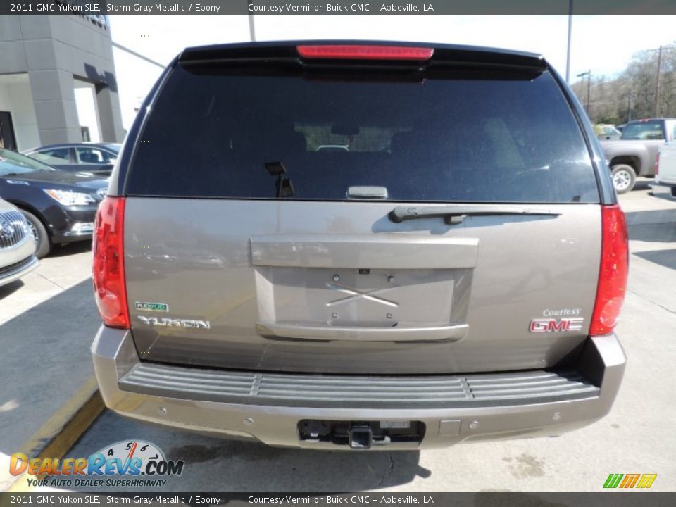 2011 GMC Yukon SLE Storm Gray Metallic / Ebony Photo #3