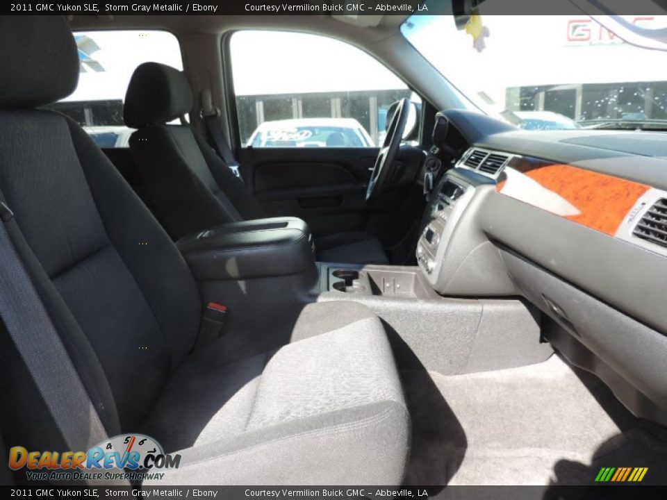 2011 GMC Yukon SLE Storm Gray Metallic / Ebony Photo #6