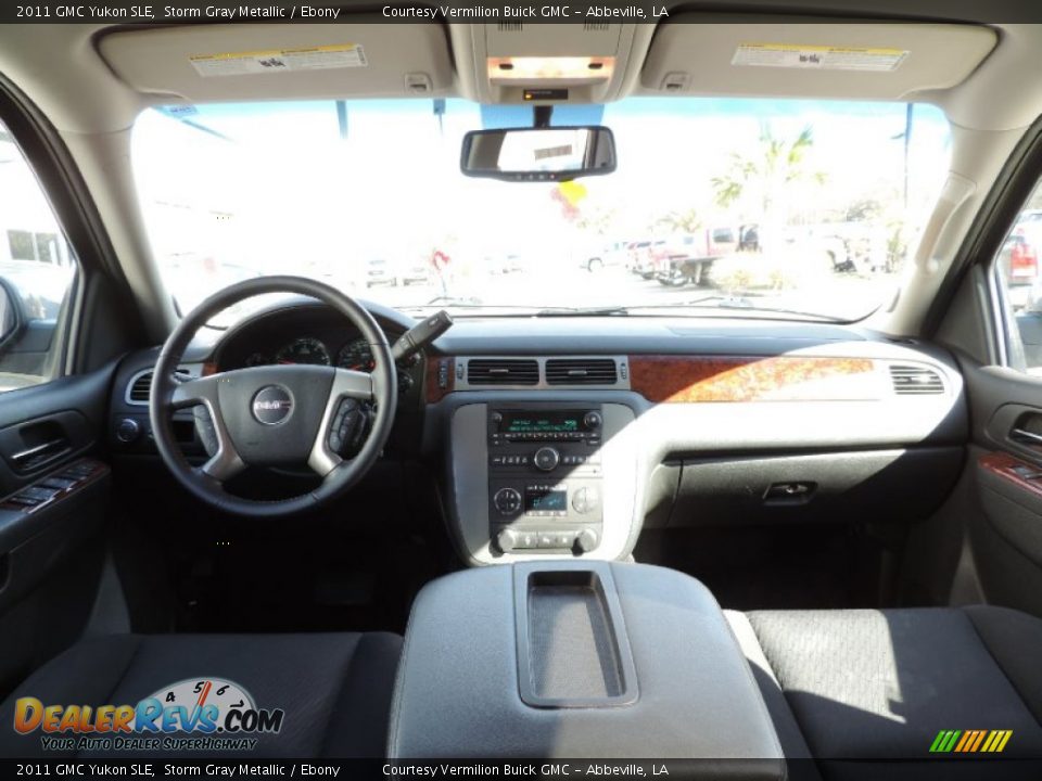 2011 GMC Yukon SLE Storm Gray Metallic / Ebony Photo #14