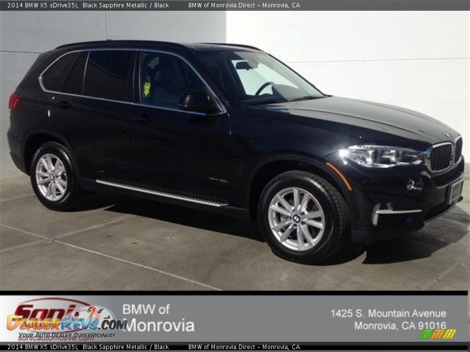 2014 BMW X5 sDrive35i Black Sapphire Metallic / Black Photo #1