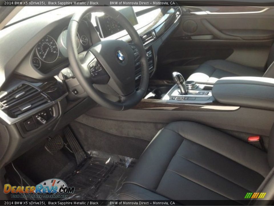 2014 BMW X5 sDrive35i Black Sapphire Metallic / Black Photo #6