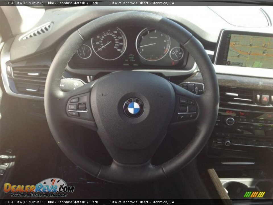 2014 BMW X5 sDrive35i Black Sapphire Metallic / Black Photo #9