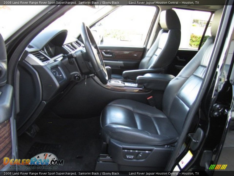 2008 Land Rover Range Rover Sport Supercharged Santorini Black / Ebony Black Photo #2