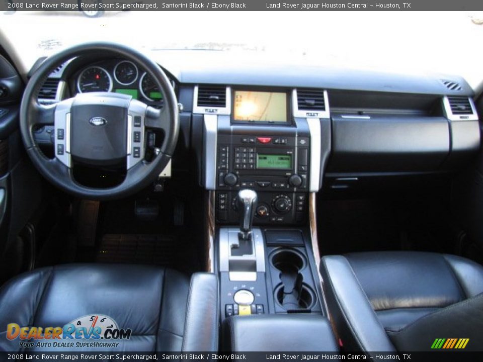 2008 Land Rover Range Rover Sport Supercharged Santorini Black / Ebony Black Photo #3