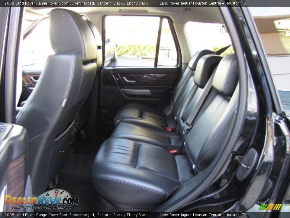 2008 Land Rover Range Rover Sport Supercharged Santorini Black / Ebony Black Photo #4