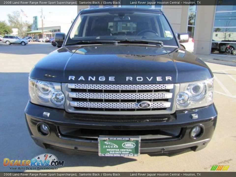 2008 Land Rover Range Rover Sport Supercharged Santorini Black / Ebony Black Photo #6