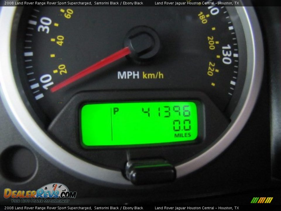 2008 Land Rover Range Rover Sport Supercharged Santorini Black / Ebony Black Photo #16