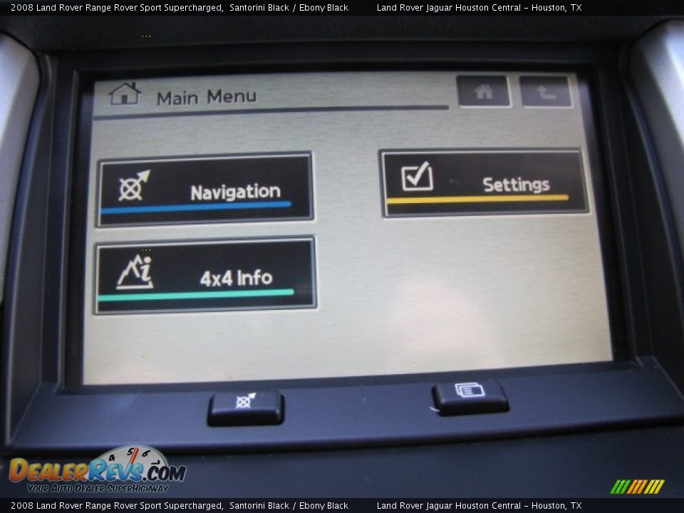 2008 Land Rover Range Rover Sport Supercharged Santorini Black / Ebony Black Photo #17