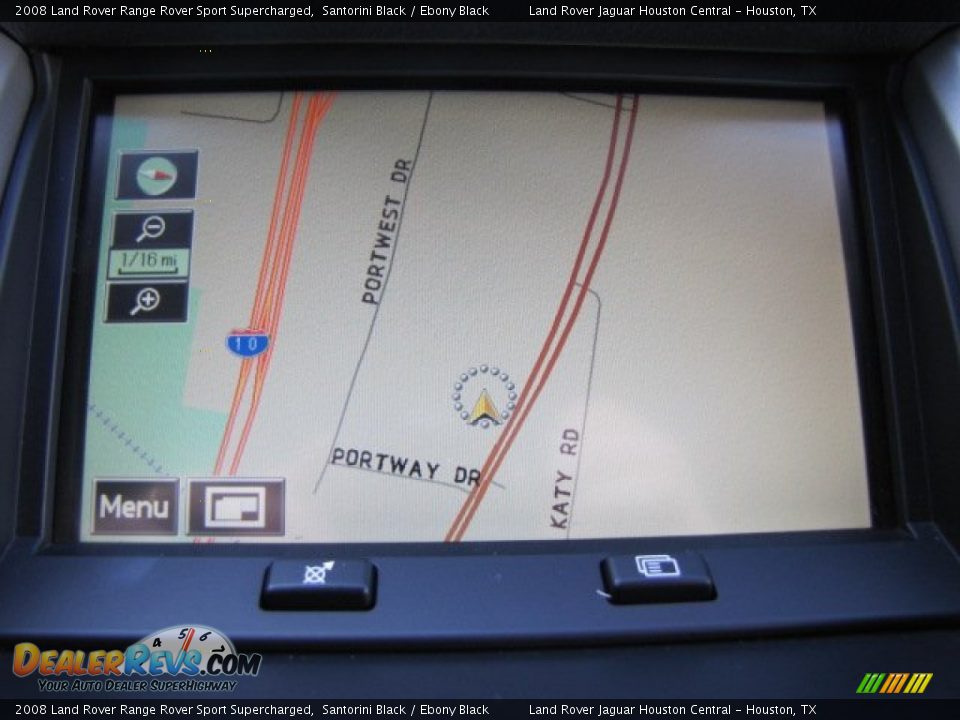 2008 Land Rover Range Rover Sport Supercharged Santorini Black / Ebony Black Photo #18