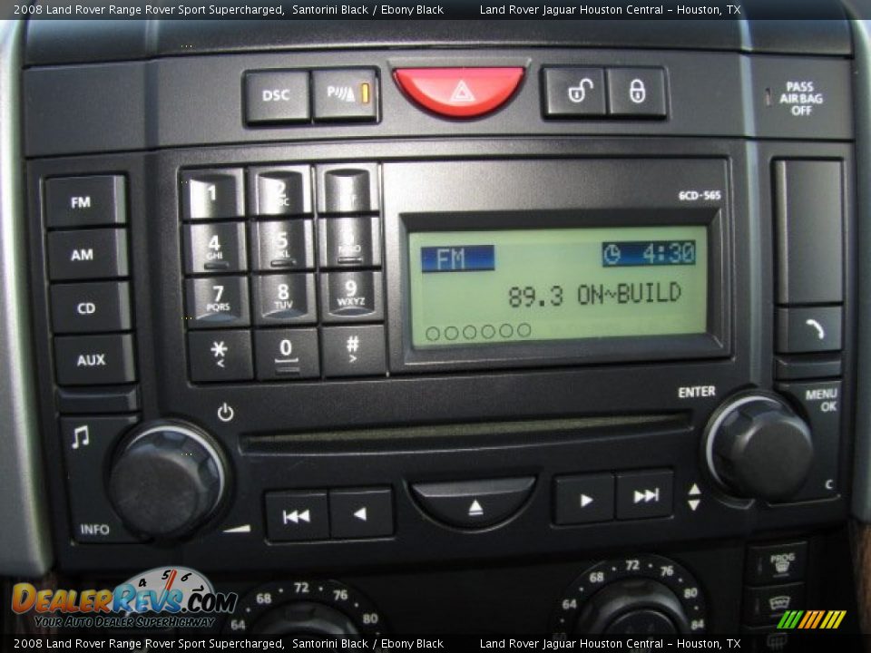 2008 Land Rover Range Rover Sport Supercharged Santorini Black / Ebony Black Photo #19