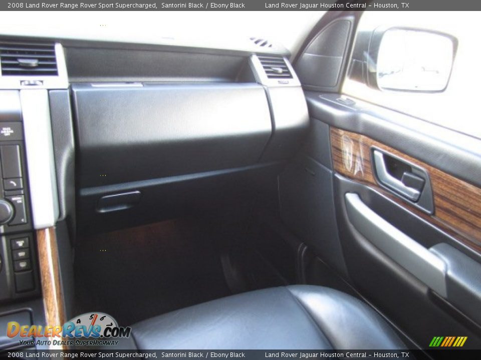 2008 Land Rover Range Rover Sport Supercharged Santorini Black / Ebony Black Photo #21