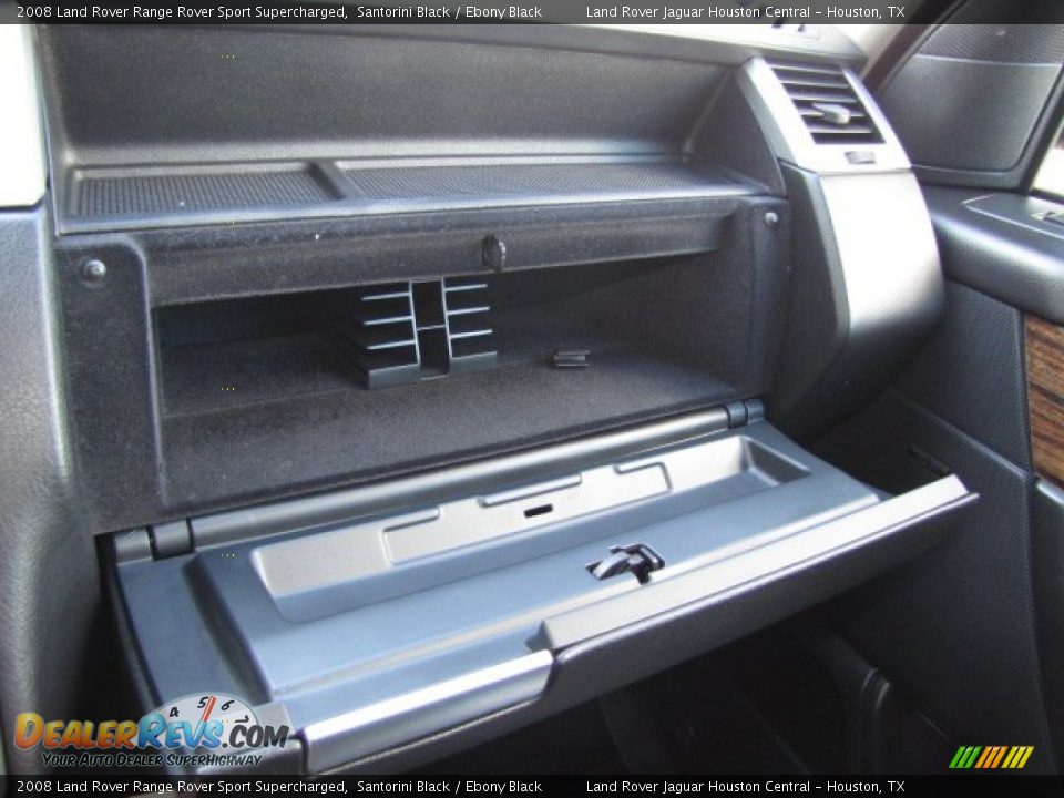 2008 Land Rover Range Rover Sport Supercharged Santorini Black / Ebony Black Photo #22