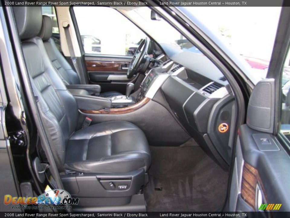 2008 Land Rover Range Rover Sport Supercharged Santorini Black / Ebony Black Photo #24