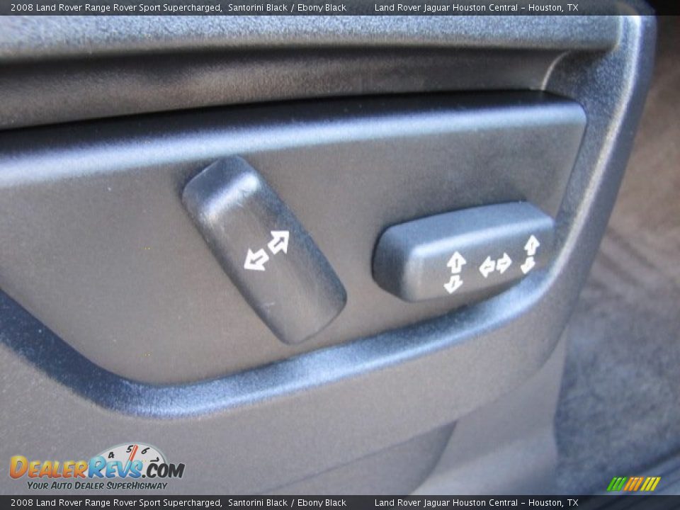 2008 Land Rover Range Rover Sport Supercharged Santorini Black / Ebony Black Photo #25