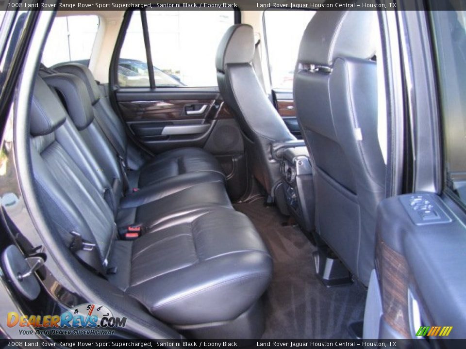 2008 Land Rover Range Rover Sport Supercharged Santorini Black / Ebony Black Photo #26