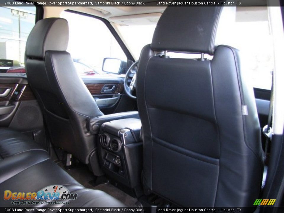 2008 Land Rover Range Rover Sport Supercharged Santorini Black / Ebony Black Photo #27
