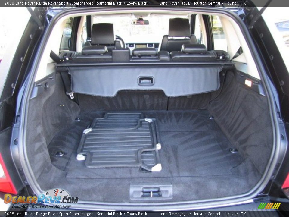 2008 Land Rover Range Rover Sport Supercharged Santorini Black / Ebony Black Photo #28