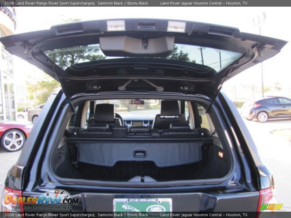 2008 Land Rover Range Rover Sport Supercharged Santorini Black / Ebony Black Photo #29