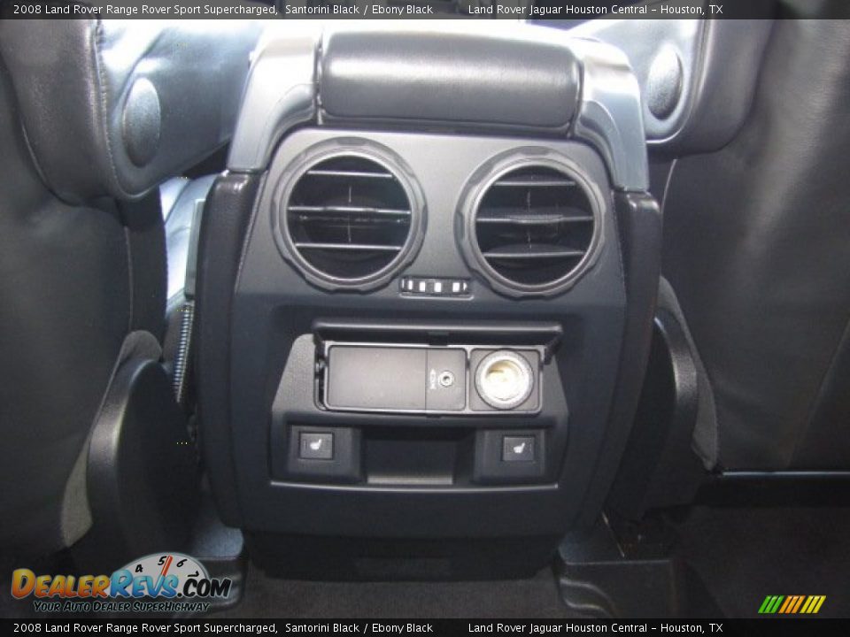 2008 Land Rover Range Rover Sport Supercharged Santorini Black / Ebony Black Photo #31