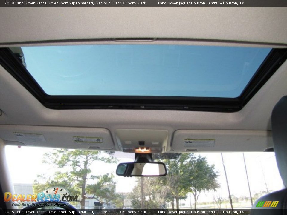 2008 Land Rover Range Rover Sport Supercharged Santorini Black / Ebony Black Photo #32