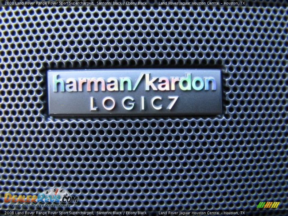 2008 Land Rover Range Rover Sport Supercharged Santorini Black / Ebony Black Photo #33