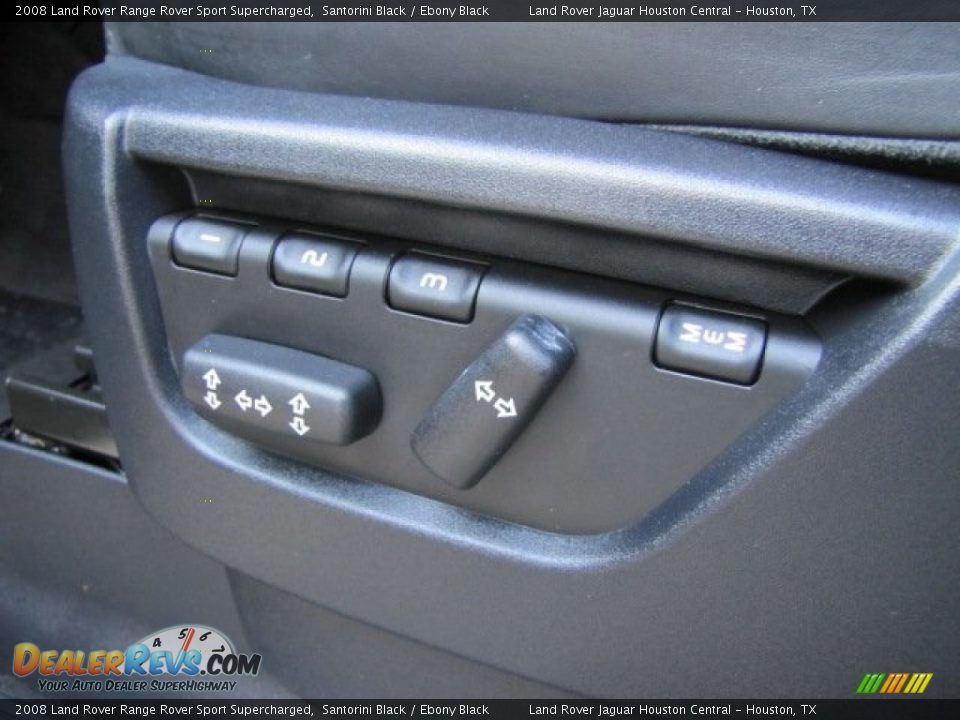 2008 Land Rover Range Rover Sport Supercharged Santorini Black / Ebony Black Photo #34