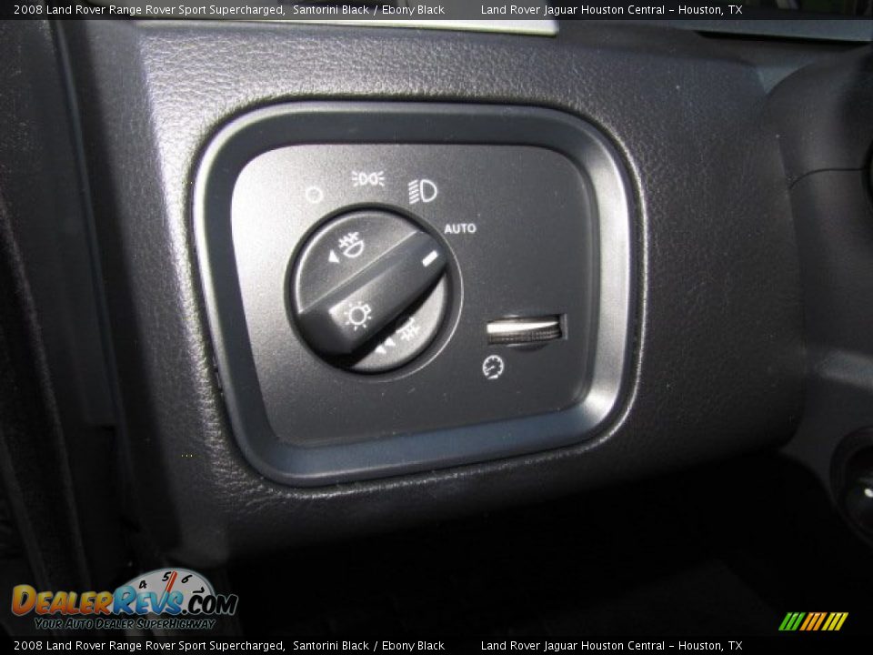2008 Land Rover Range Rover Sport Supercharged Santorini Black / Ebony Black Photo #35