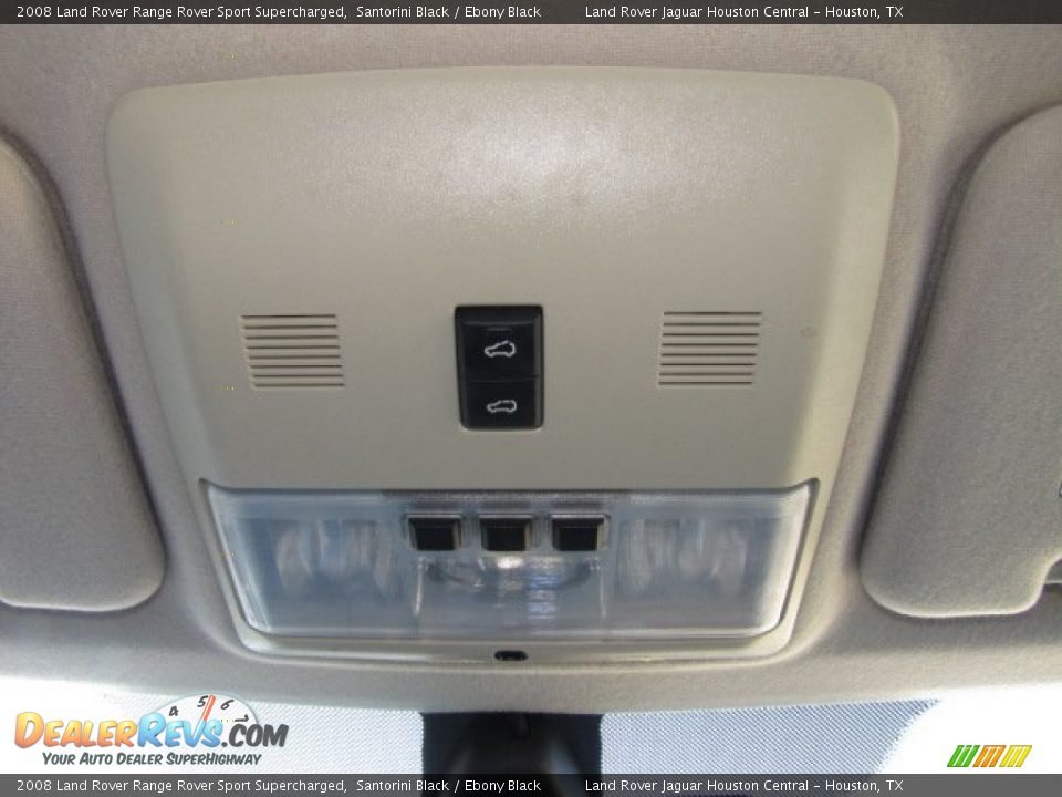 2008 Land Rover Range Rover Sport Supercharged Santorini Black / Ebony Black Photo #36