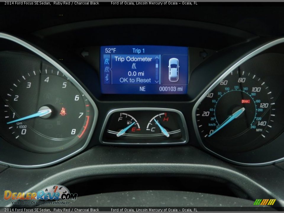 2014 Ford Focus SE Sedan Ruby Red / Charcoal Black Photo #9