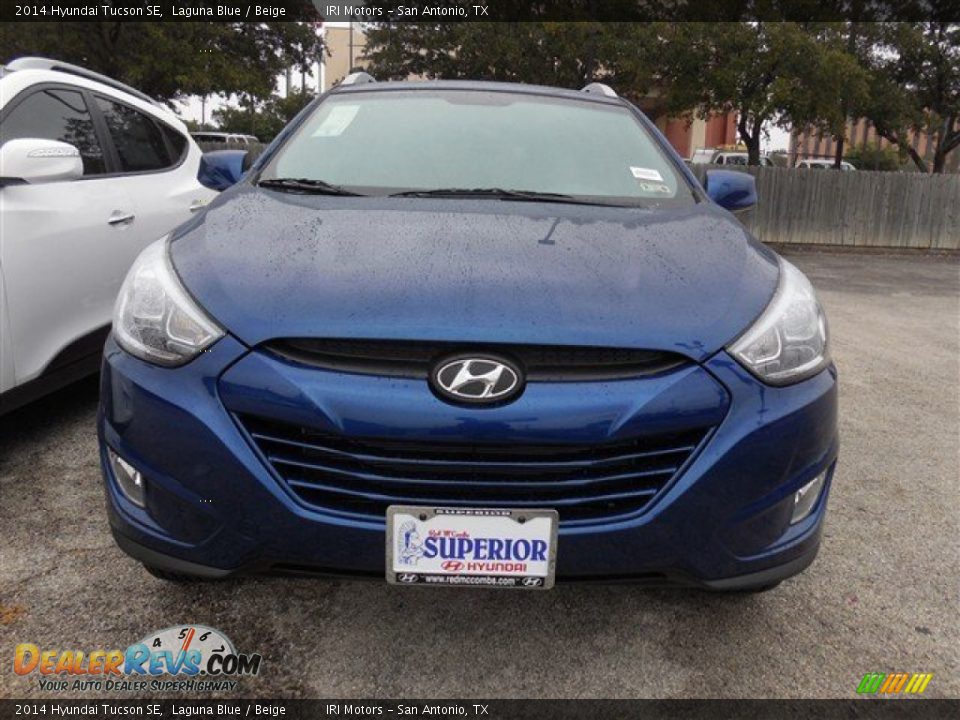 2014 Hyundai Tucson SE Laguna Blue / Beige Photo #2