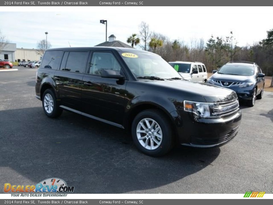 2014 Ford Flex SE Tuxedo Black / Charcoal Black Photo #3