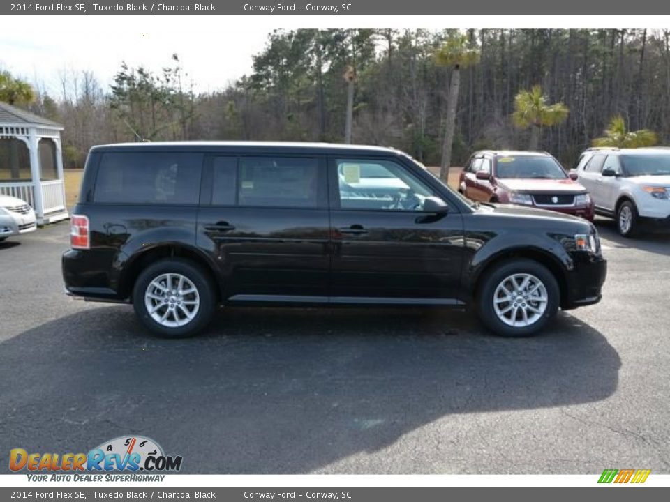 2014 Ford Flex SE Tuxedo Black / Charcoal Black Photo #4