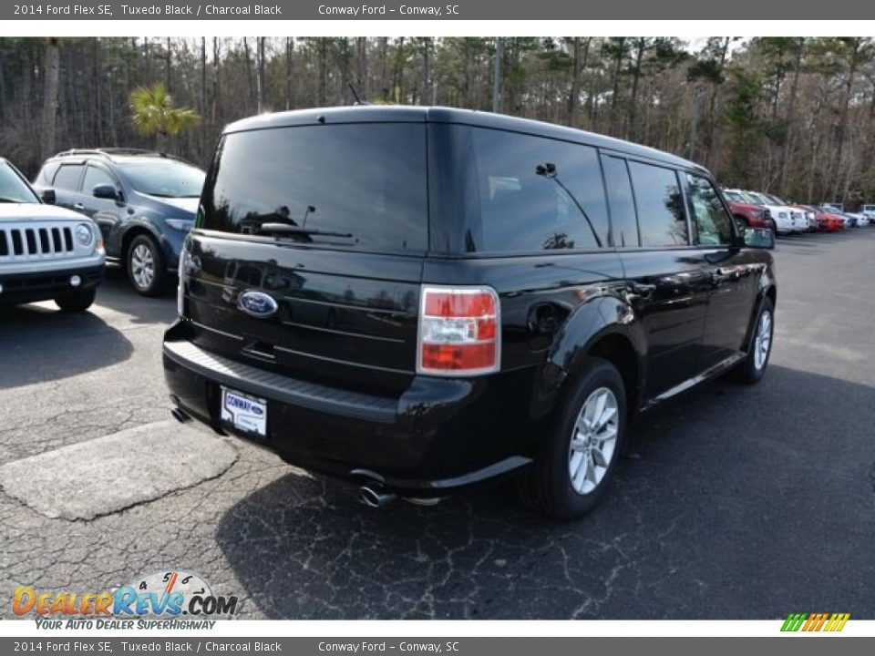 2014 Ford Flex SE Tuxedo Black / Charcoal Black Photo #5