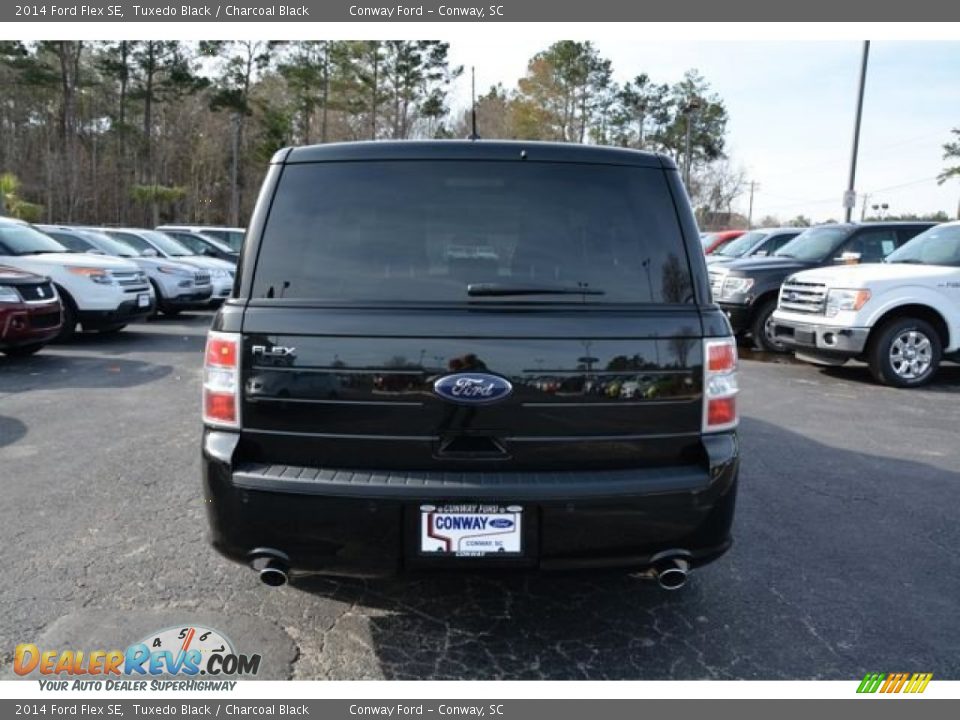 2014 Ford Flex SE Tuxedo Black / Charcoal Black Photo #6