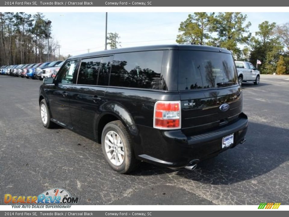 2014 Ford Flex SE Tuxedo Black / Charcoal Black Photo #7