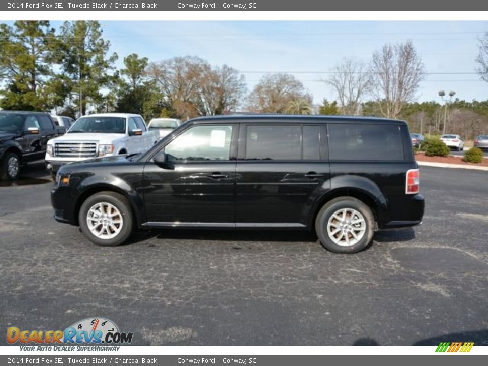 2014 Ford Flex SE Tuxedo Black / Charcoal Black Photo #8