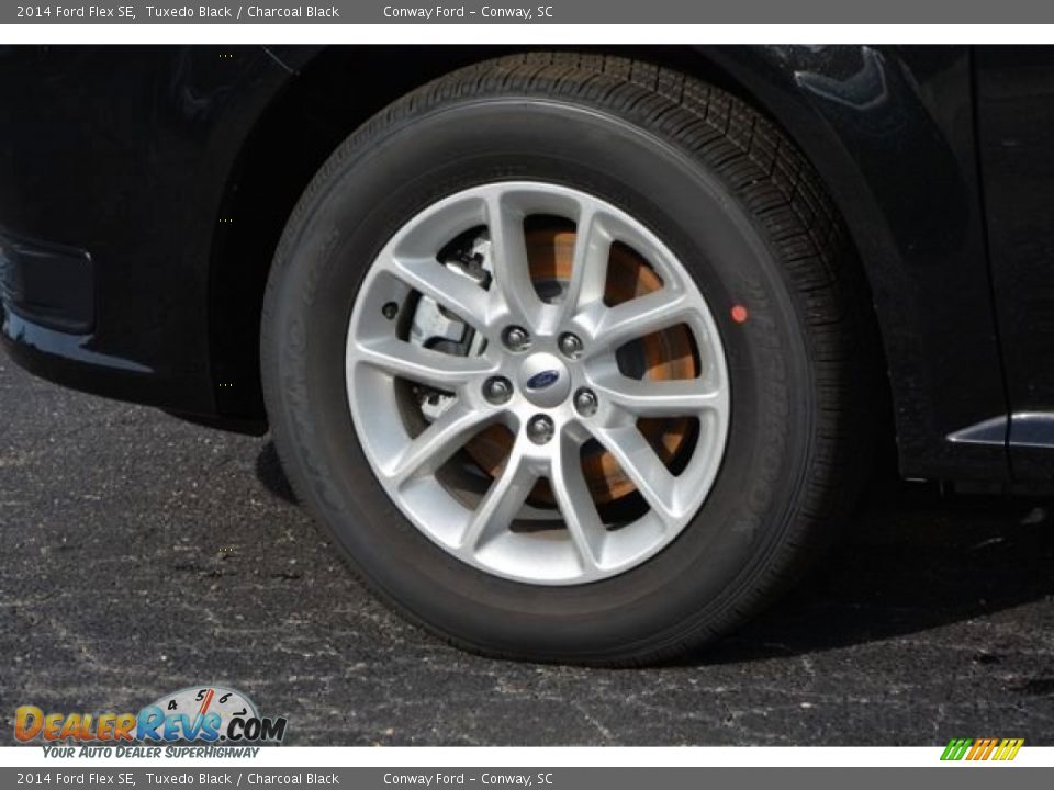 2014 Ford Flex SE Tuxedo Black / Charcoal Black Photo #9