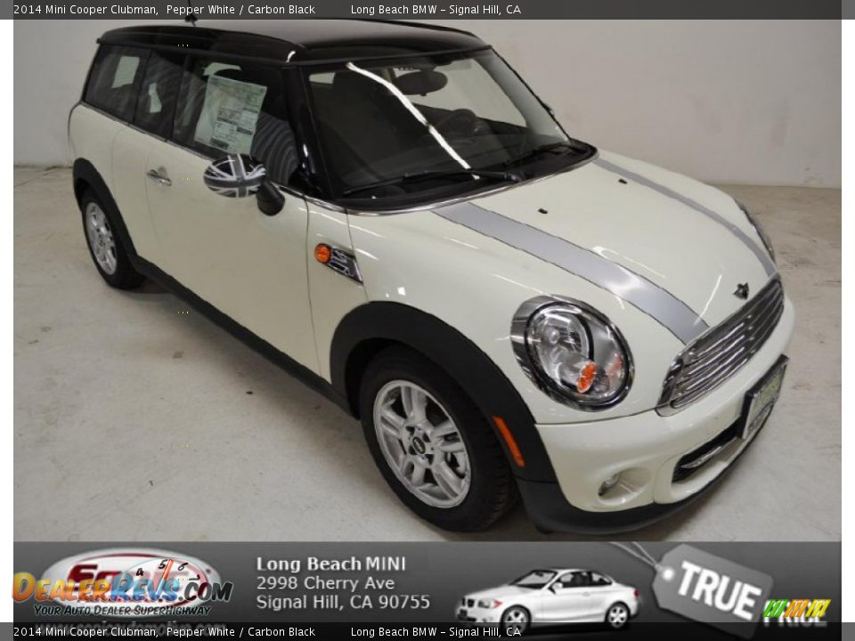 2014 Mini Cooper Clubman Pepper White / Carbon Black Photo #1