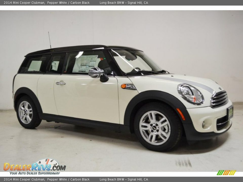2014 Mini Cooper Clubman Pepper White / Carbon Black Photo #2