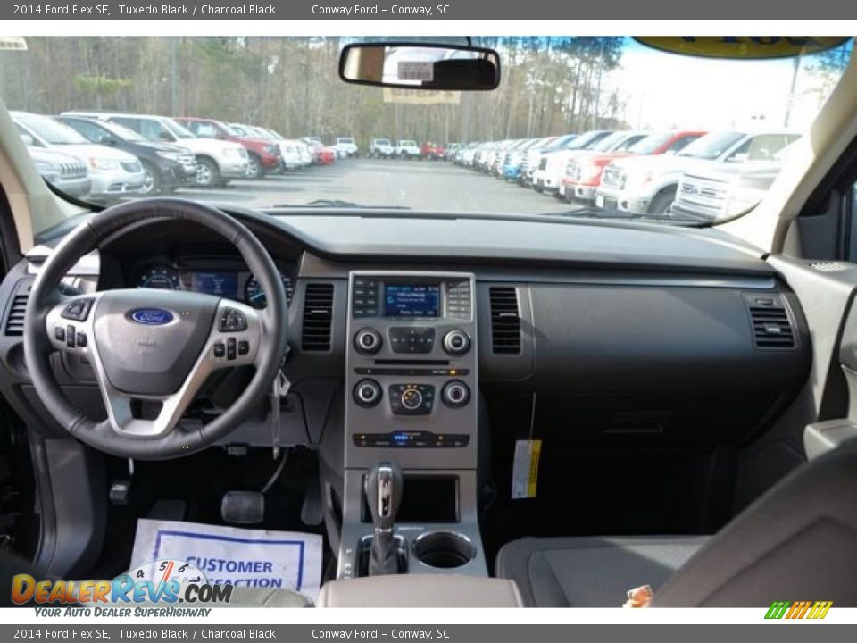2014 Ford Flex SE Tuxedo Black / Charcoal Black Photo #13