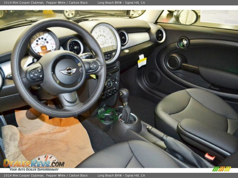 2014 Mini Cooper Clubman Pepper White / Carbon Black Photo #6