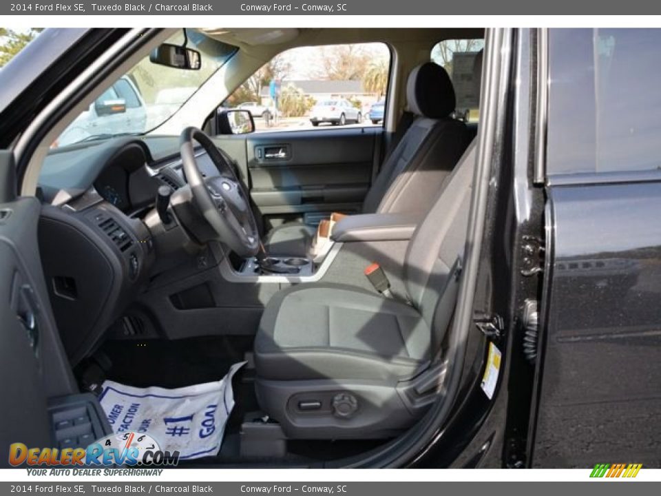 2014 Ford Flex SE Tuxedo Black / Charcoal Black Photo #18