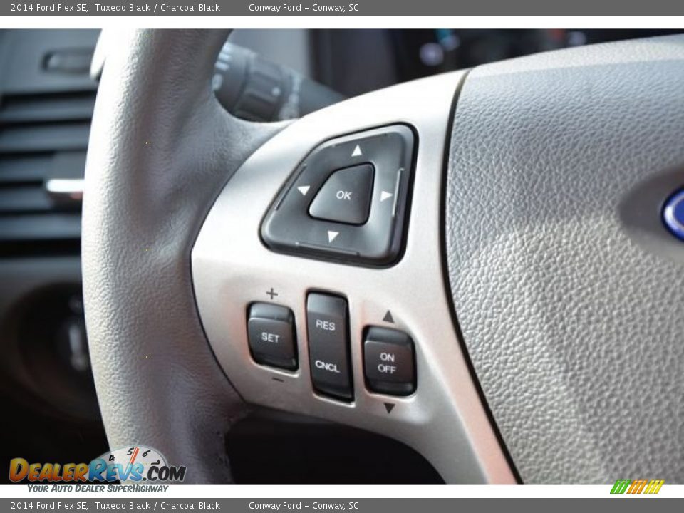 2014 Ford Flex SE Tuxedo Black / Charcoal Black Photo #23