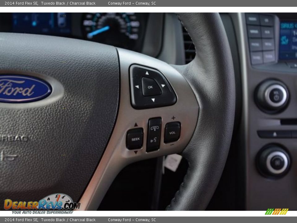 2014 Ford Flex SE Tuxedo Black / Charcoal Black Photo #24