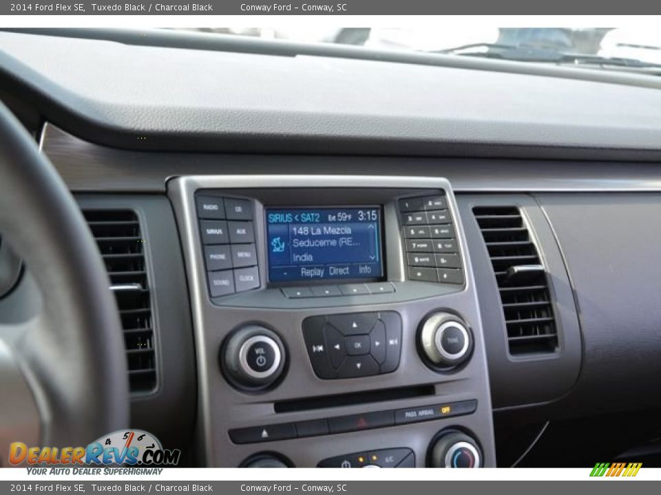 2014 Ford Flex SE Tuxedo Black / Charcoal Black Photo #25