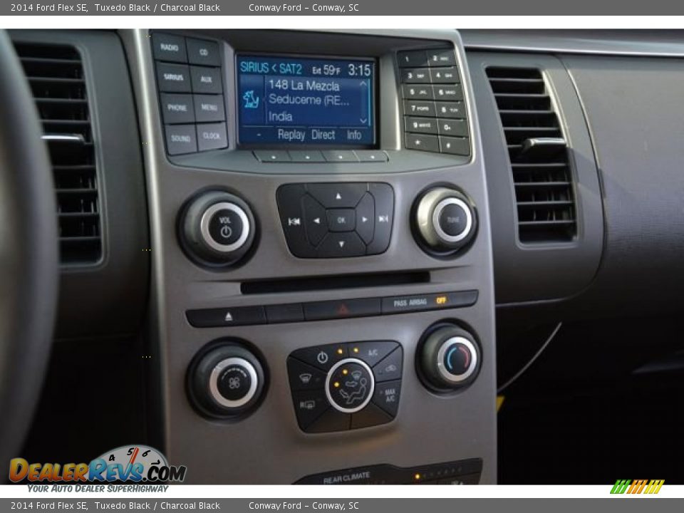 2014 Ford Flex SE Tuxedo Black / Charcoal Black Photo #26