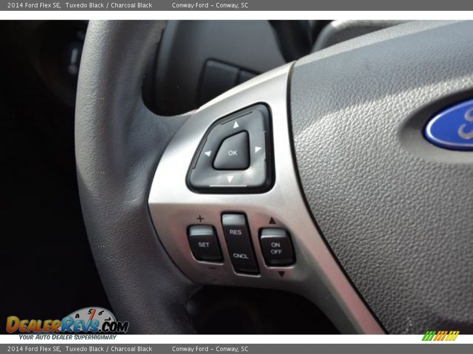 2014 Ford Flex SE Tuxedo Black / Charcoal Black Photo #30
