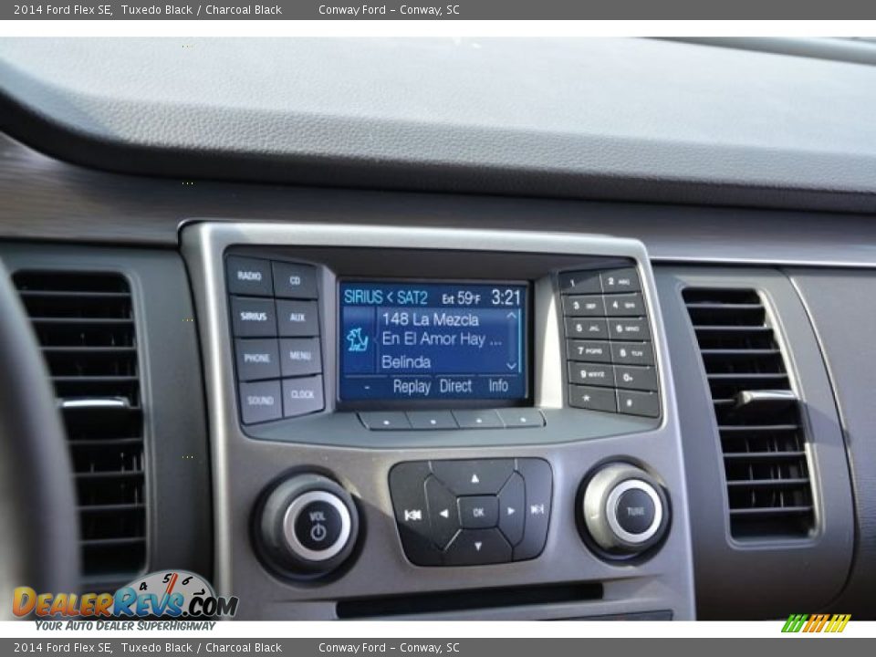 2014 Ford Flex SE Tuxedo Black / Charcoal Black Photo #32