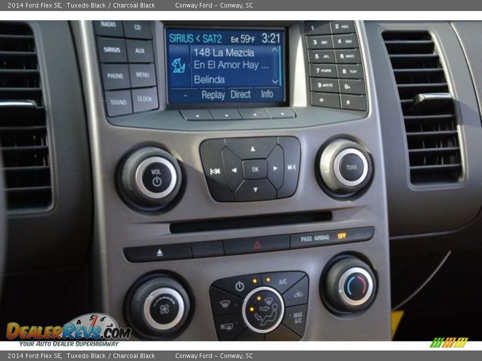 2014 Ford Flex SE Tuxedo Black / Charcoal Black Photo #33